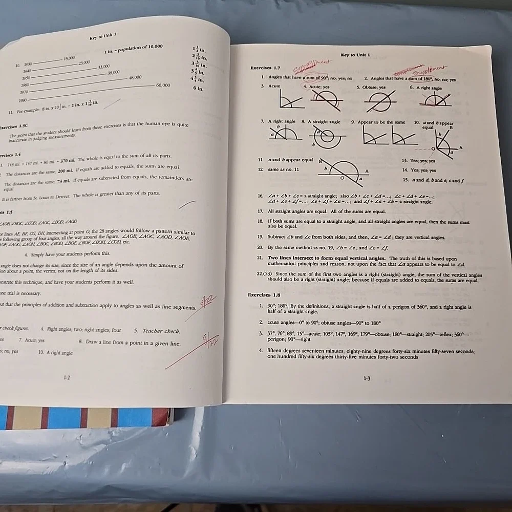 Abeka Plane Geometry Set Text‎ Solution Key And Test/Quiz Key Books